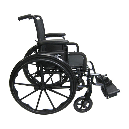 Karman 802-DY 18 inch Seat Ultra Lightweight Wheelchair with Elevating Legrest